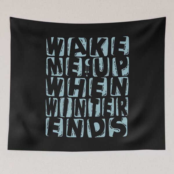 Item preview, Wake me up when winter ends - funny quotes designed and sold by VichallanStudio.