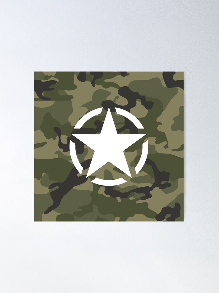 Military Star Stencil