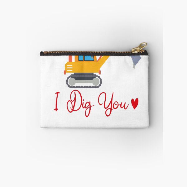 Item preview,  I Dig You Construction Truck Valentine's Day Red Raglan for kids  designed and sold by Mambahfit.