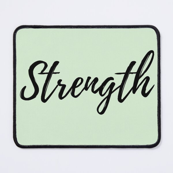 Item preview, Strength the word - Green Background Positive Affirmation Motivation designed and sold by ActionFocus.
