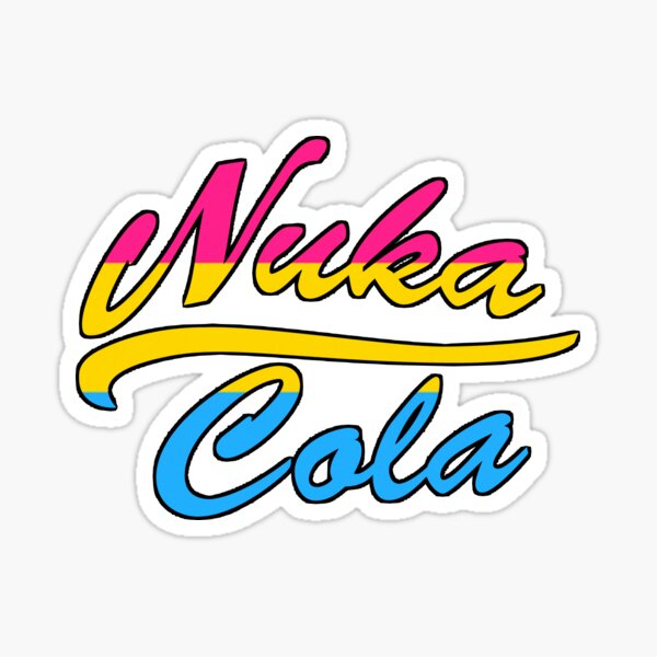 Vista previa del artículo con la obra «Logotipo de Nuka Cola Pansexual Pride inspirado en Fallout», diseñado y vendido por Artbartcart.