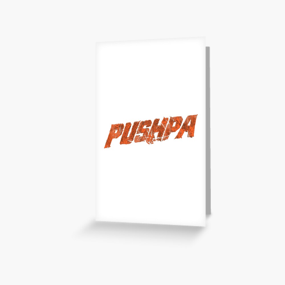"Allu Arjun Pushpa movie t shirts, Pushpa logo t shirts" Greeting Card