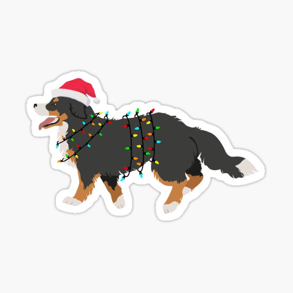 Item preview, Bernese Mountain Dog Christmas Lights Holiday designed and sold by Omoozo.