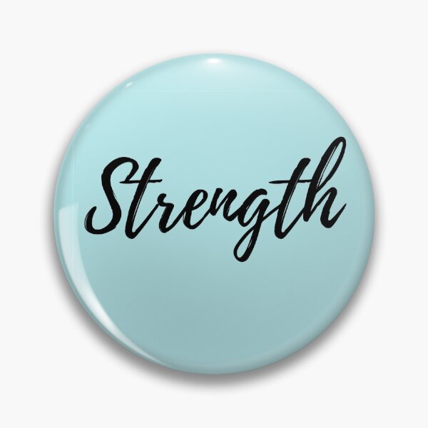 Item preview, Strength Motivation Word - Blue Background Positive Affirmation  designed and sold by ActionFocus.