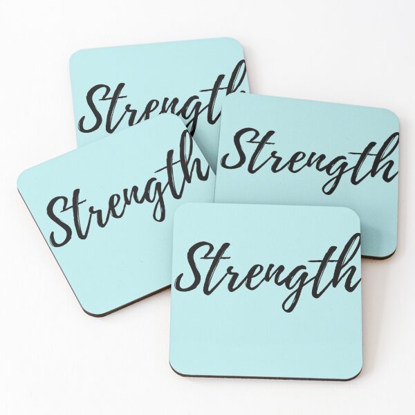 Item preview, Strength Motivation Word - Blue Background Positive Affirmation  designed and sold by ActionFocus.