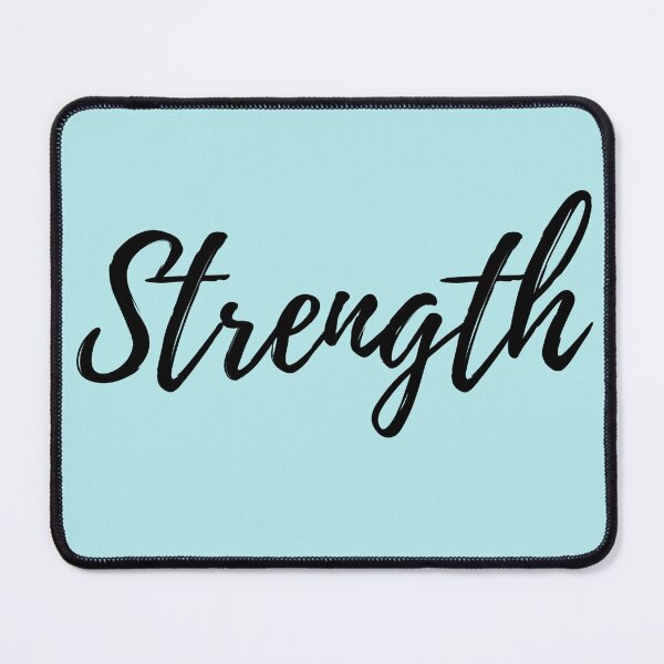 Item preview, Strength Motivation Word - Blue Background Positive Affirmation  designed and sold by ActionFocus.