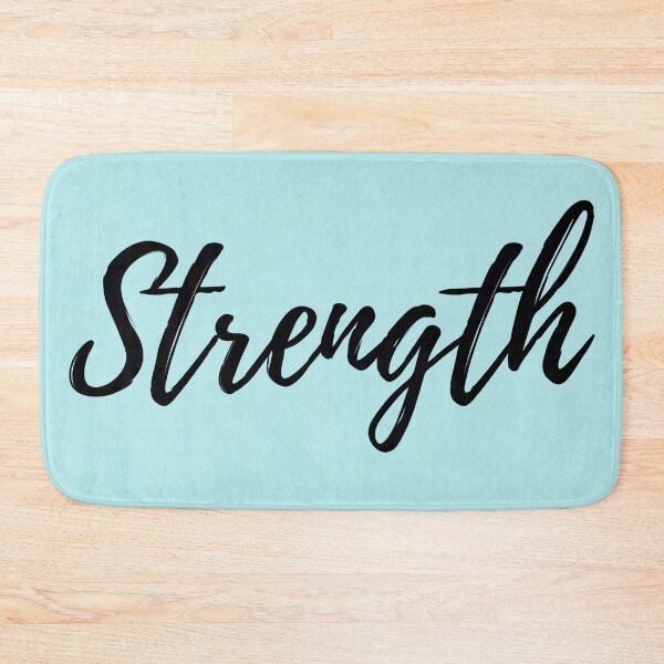 Item preview, Strength Motivation Word - Blue Background Positive Affirmation  designed and sold by ActionFocus.