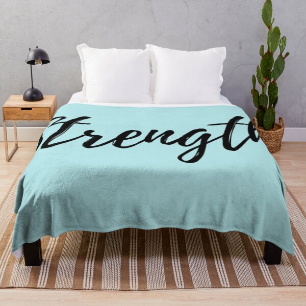 Item preview, Strength Motivation Word - Blue Background Positive Affirmation  designed and sold by ActionFocus.