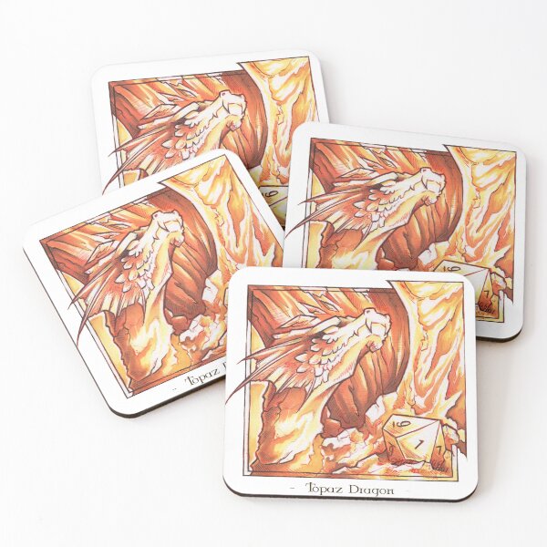 Item preview, Dice Dragons: Topaz Dragon D10 designed and sold by MadArtParadise.