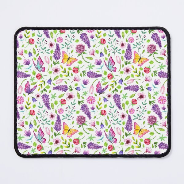 Item preview, Flowers and butterflies pattern designed and sold by Georgia Zervos.
