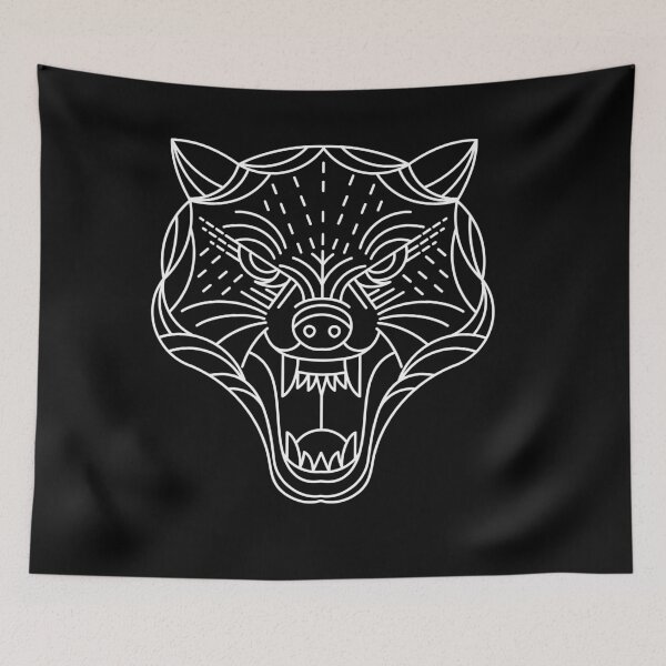Item preview, Minimalist art of the White Tiger. designed and sold by HybridoStore.