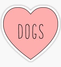 Pegatina Amo el corazón de los perros | Perro