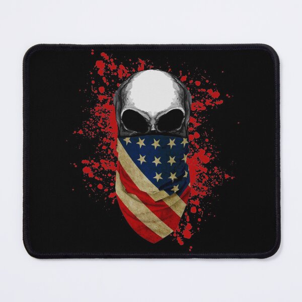 Item preview, skull, skull art, usa, flag decor, designed and sold by Collagedream.