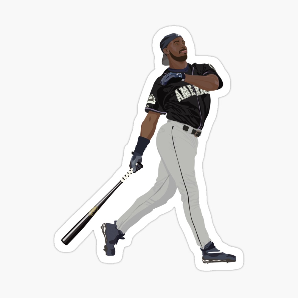 Ken Griffey Jr. Swing Sticker for Sale by RatTrapTees