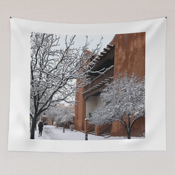 Item preview, Snowy streets in Santa Fe designed and sold by zumi.