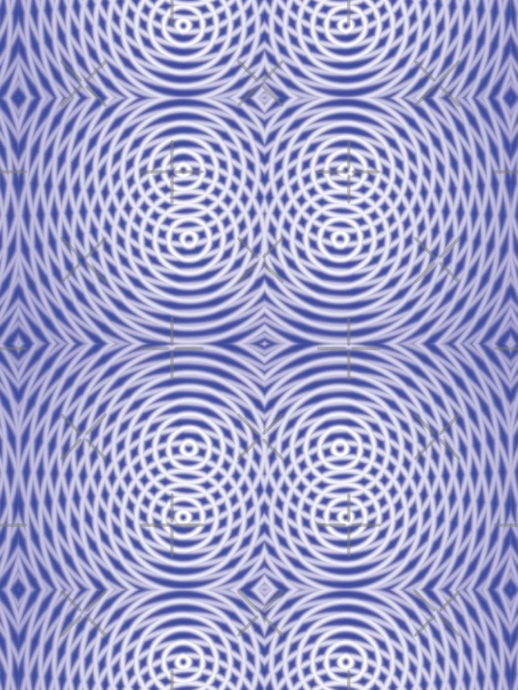 Thumbnail 4 of 4, iPhone Case, Blue Rings Pattern designed and sold by xorbah.