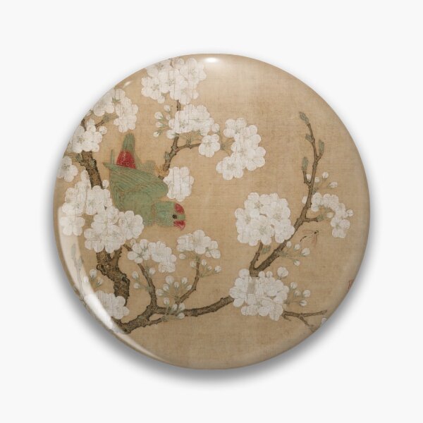 Item preview, Parrot and insect among pear blossoms by Huang Jucai designed and sold by ReimagineStore.