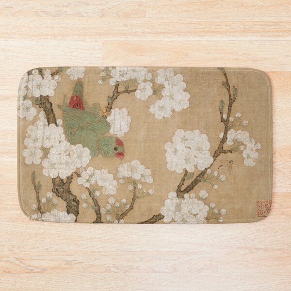 Item preview, Parrot and insect among pear blossoms by Huang Jucai designed and sold by ReimagineStore.
