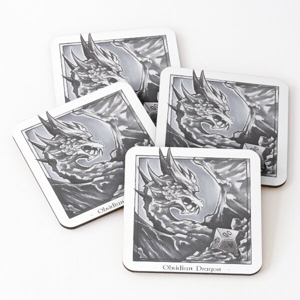 Item preview, Dice Dragons: Obsidian Dragon D100 designed and sold by MadArtParadise.