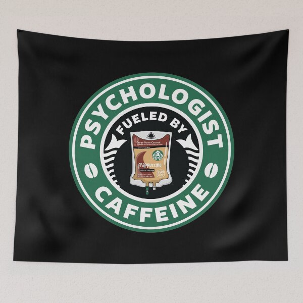 Item preview, Psychologist Fueled By Caffeine designed and sold by spacedowl.