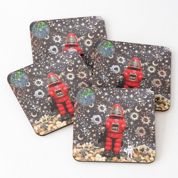 Item preview, Robot and Astronauts on a Scary Planet designed and sold by DBMenagerie.