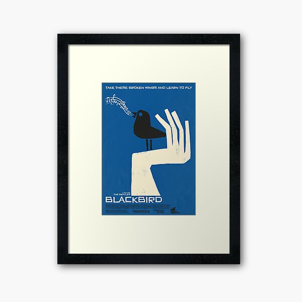 Blackbird Framed Art Print