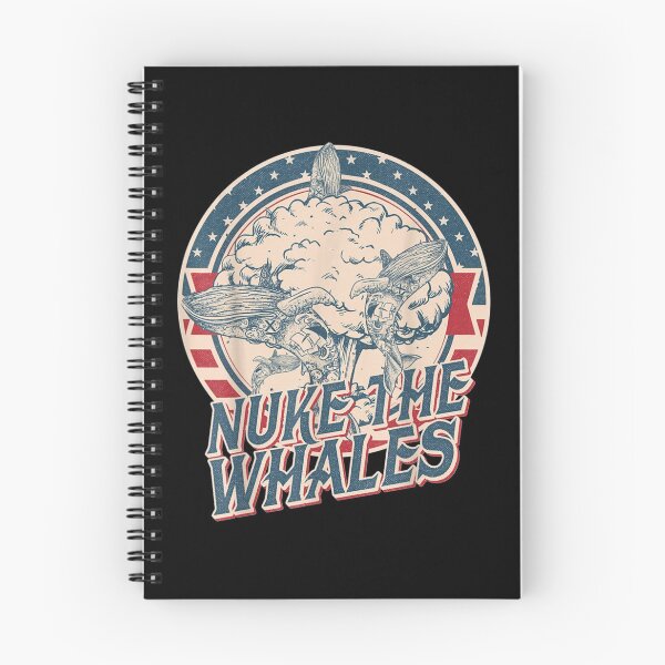 Aperçu de l'œuvre Nuke le vintage drôle de baleines | Cadeau parfait créée et vendue par manyreaca.