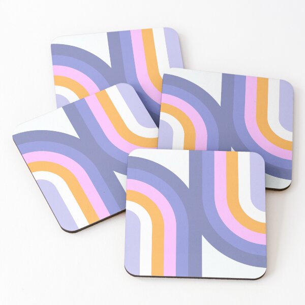 Item preview, Double Rainbow in Very Peri and Pink on White designed and sold by Dominiquevari.