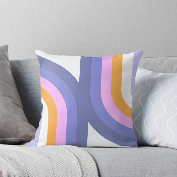 Item preview, Double Rainbow in Very Peri and Pink on White designed and sold by Dominiquevari.
