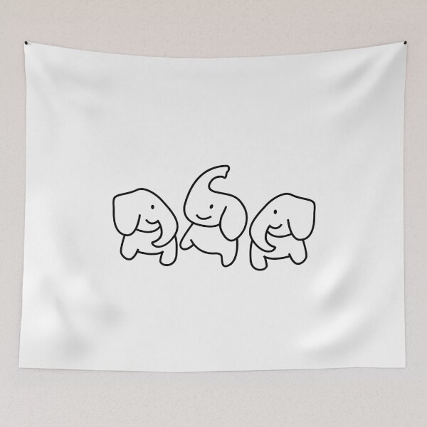 Item preview, Cute Three Elephants Funny For Animal Lovers And Elephant Lovers - Three Elephants designed and sold by lodarohit.