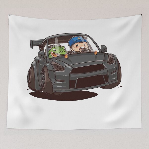 Item preview, 2013 Nissan GTR R35  in cartoonized version designed and sold by bmPROductions.