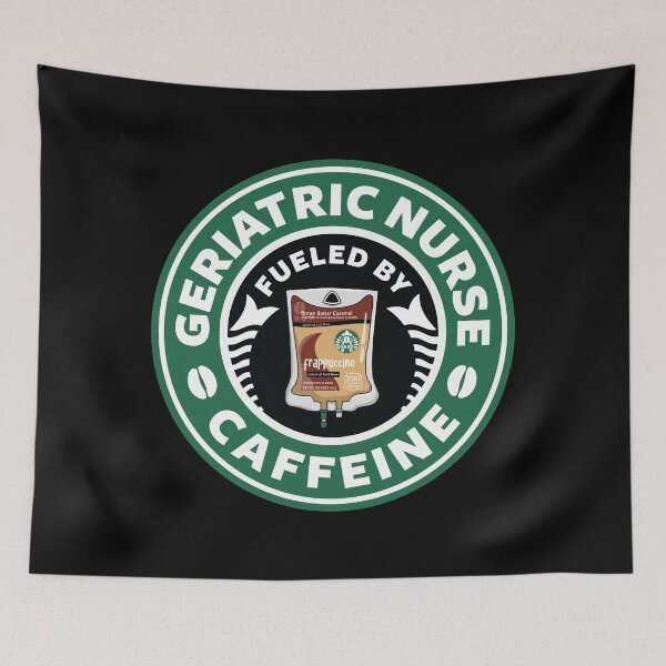 Item preview, Geriatric Nurse Fueled By Caffeine designed and sold by spacedowl.