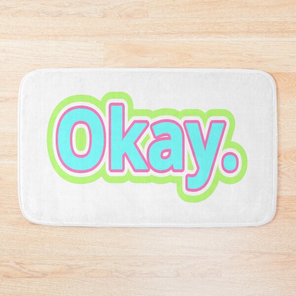 Item preview, Okay - Light Green Pink Blue designed and sold by ThatIsSomething.