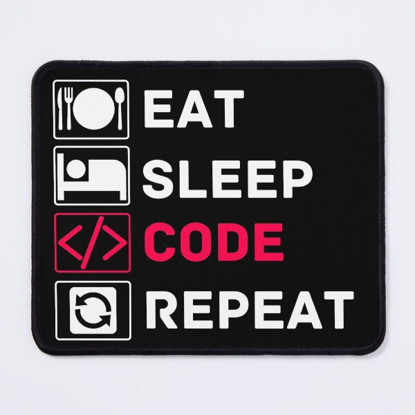 Item preview, eat sleep code repeat designed and sold by ronaldsonou.