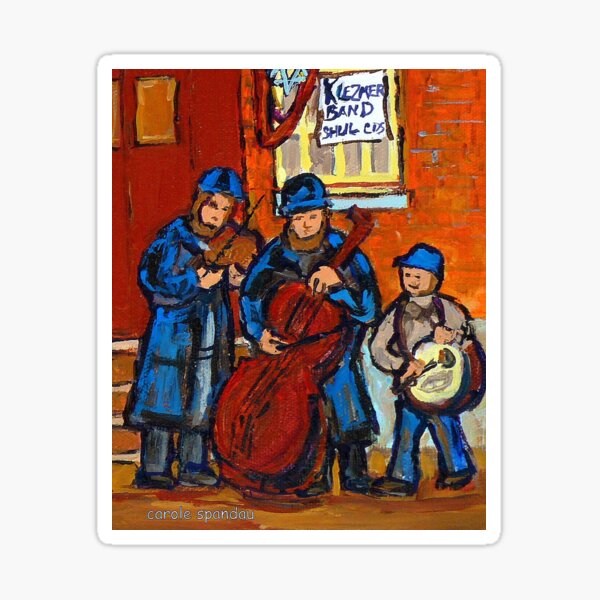 Item preview, KLEZMER BAND PLAYING AT A WEDDING designed and sold by Carole  Spandau.