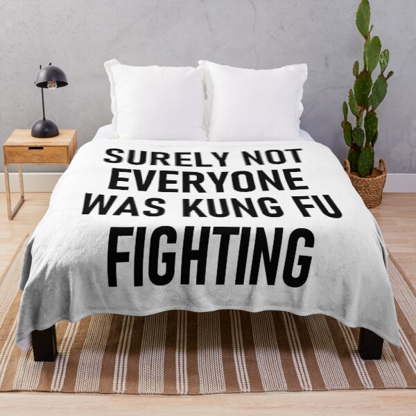 Item preview, Surely Not Everyone Was Kung Fu Fighting Funny Tee Shirt Cute Letter - White designed and sold by ShumShumShop.