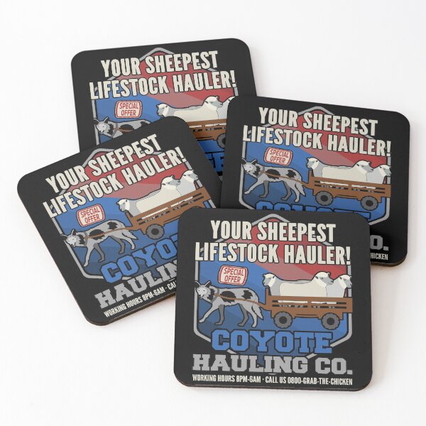 Item preview, Coyote Hauling Lifestock Sheep Farmer #1473 designed and sold by TheAplus.