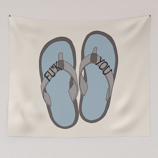 Item preview, Fu*k You Flip Flops designed and sold by Katie Johnson.
