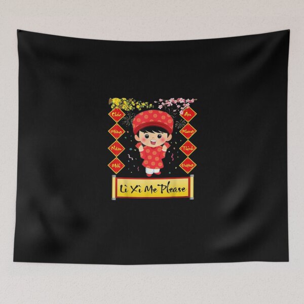 Item preview, Li Xi Me Please Happy Lunar New Year 2022 Vietnamese Boy designed and sold by AyoubShop55.