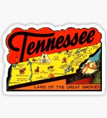 Tennessee TN State Map Vintage Travel Decal Sticker