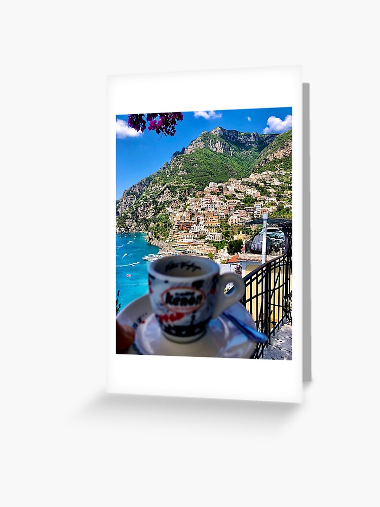 Positano - Espresso Greeting Card for Sale by LeylaRosa