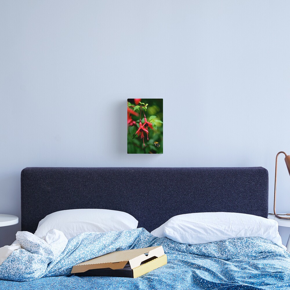 Wild Fuchsia at Loch Na Fooey (tall) Canvas Print