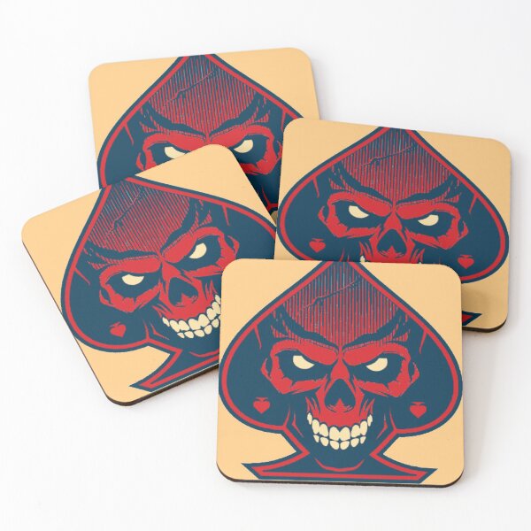 Item preview, Ace Skull Red Ace Of Spades Skull   designed and sold by Zoo-Moo.