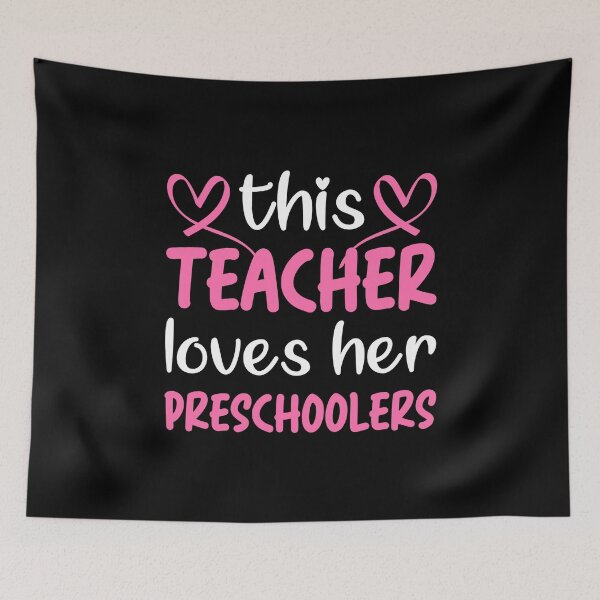 Item preview, Funny Preschoolers Teacher Valentine Quote: This Teacher Loves Her Preschoolers Valentines Day Teacher designed and sold by Shopnetro.