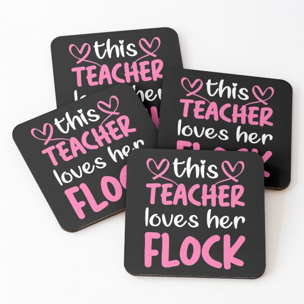 Item preview, Funny Flock Teacher Valentine Quote: This Teacher Loves Her Flock Valentines Day Teacher designed and sold by Shopnetro.