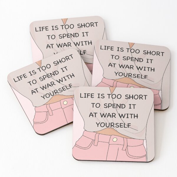Item preview, Life is too short to spend it at war with yourself  designed and sold by Sandra Castellanos.