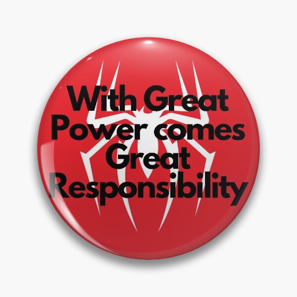 Item preview, With Great Power Comes Great Responsibility designed and sold by Awkward-Ginger.