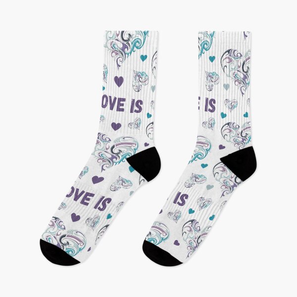 Item preview, HEARTS - LOVE IS TEXT  designed and sold by Kwayako.