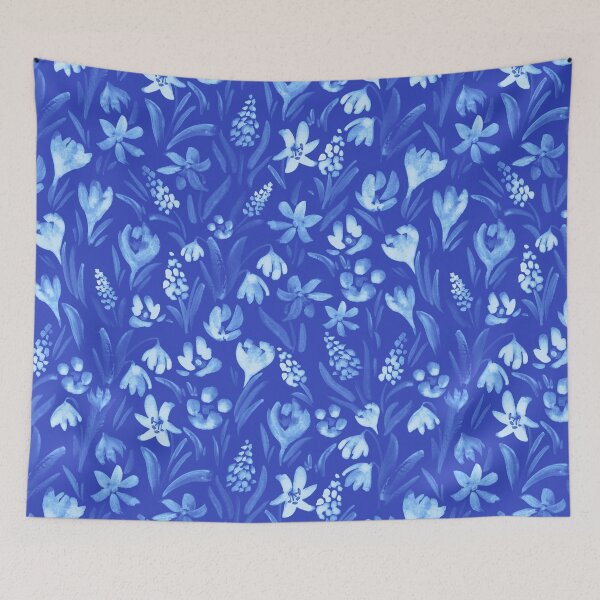 Item preview, Blue primroses designed and sold by Irina Ivanova.