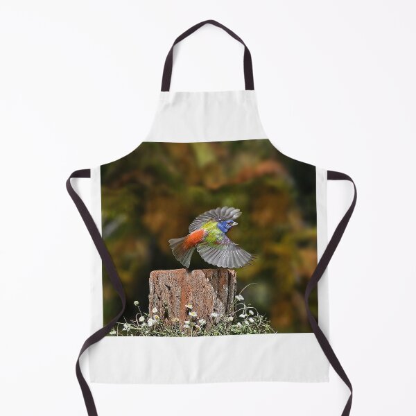 Item preview, Painted Bunting Bird in Flying designed and sold by candiscamera.